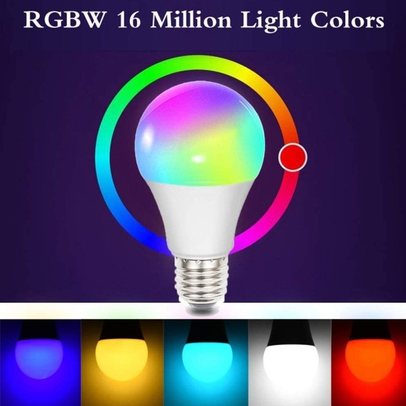 Ampoule LED 10W E27 RGB+CCT Smart WiFi 806Lm