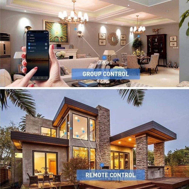 Bombilla LED 10W E27 RGB+CCT Smart WiFi 806Lm