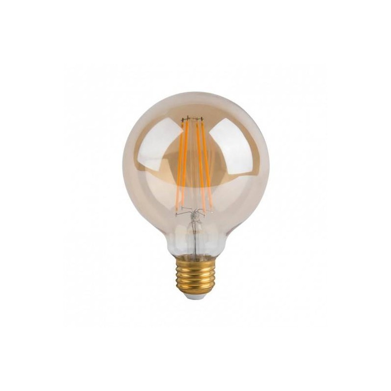 Lampadina LED E27 Dimmerabile G125 8W filamento oro 2200K 950Lm