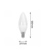 Ampoule LED bougie E14 4W 220º 380Lm