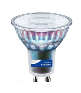 Ampoule LED GU10 dimmable 6W verre puce SAMSUNG 38º 660Lm