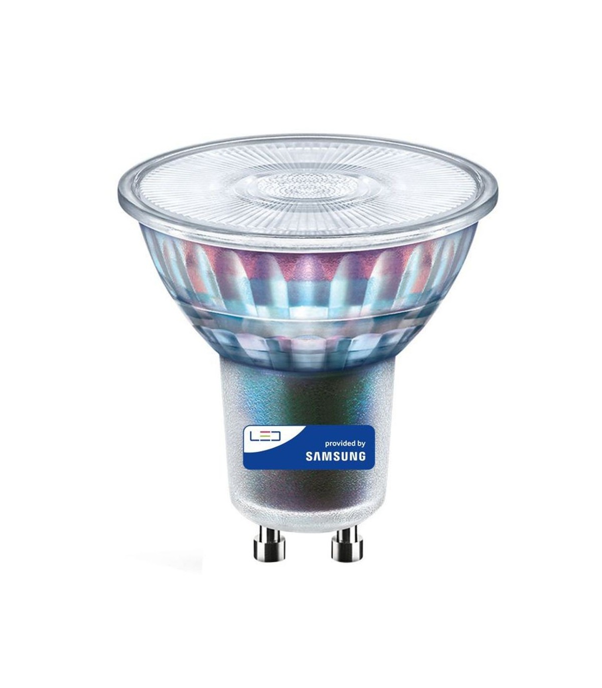 Ampoule LED GU10 dimmable 6W verre puce SAMSUNG 38º 660Lm