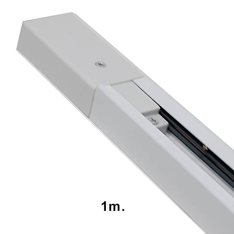 Carril monofásico reforzado para focos LED 1 metro