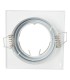 Tiltable Square White Recessed Downlight Ring for LED Bulb GU10/MR16