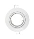 Aro downlight Redondo Basculante Blanco para bombilla LED GU10/MR16
