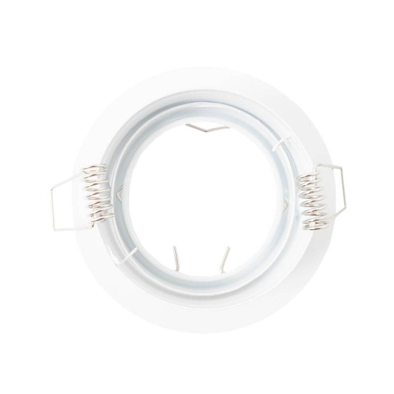 Anello Incassatto Inclinabile Rotondo Bianco per lampadina LED GU10/MR16