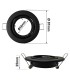 Tiltable Round Black Recessed Downlight GU10 Ring for LED Bulb GU10/MR16