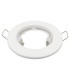 Pack 2 uni - Anello tondo fisso bianco per lampadina LED GU10/MR16