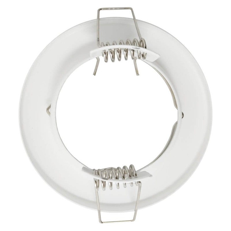 Pack 2 pcs. - Fixed Round White Recessed Downlight GU10 Ring for LED Bulb GU10/MR16