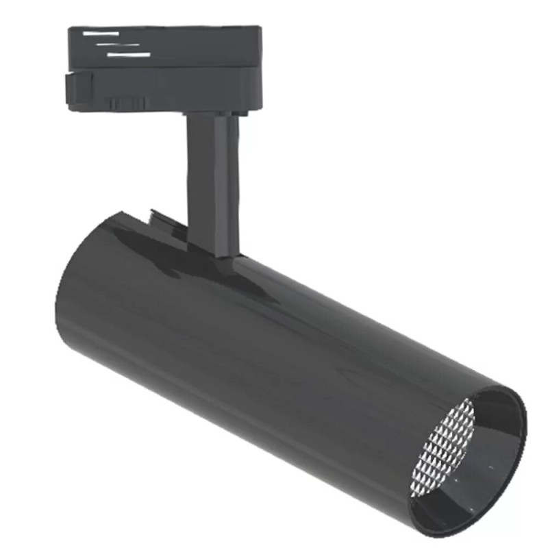 DESCATALOGADO // Foco LED carril monofásico 30W chip BridgeLUX negro 3600Lm