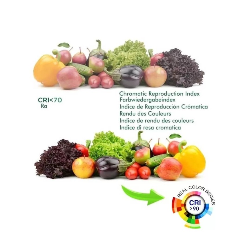 DESCATALOGADO // Foco LED carril monofásico 30W chip BridgeLUX negro 3600Lm