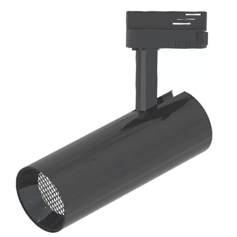 DESCATALOGADO // Foco LED carril monofásico 30W chip BridgeLUX negro 3600Lm
