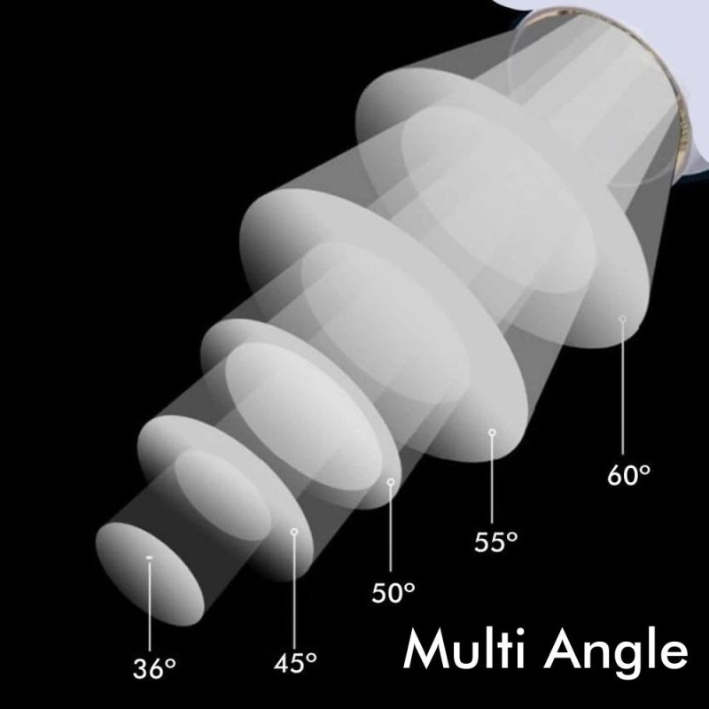 Faretto LED PRO 28W binario trifase ottica 36º-60º Driver VOSSLOH 3080Lm