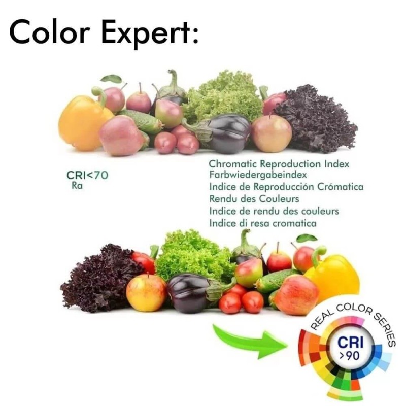 Faretto LED PRO 28W binario trifase ottica 36º-60º Driver VOSSLOH 3080Lm