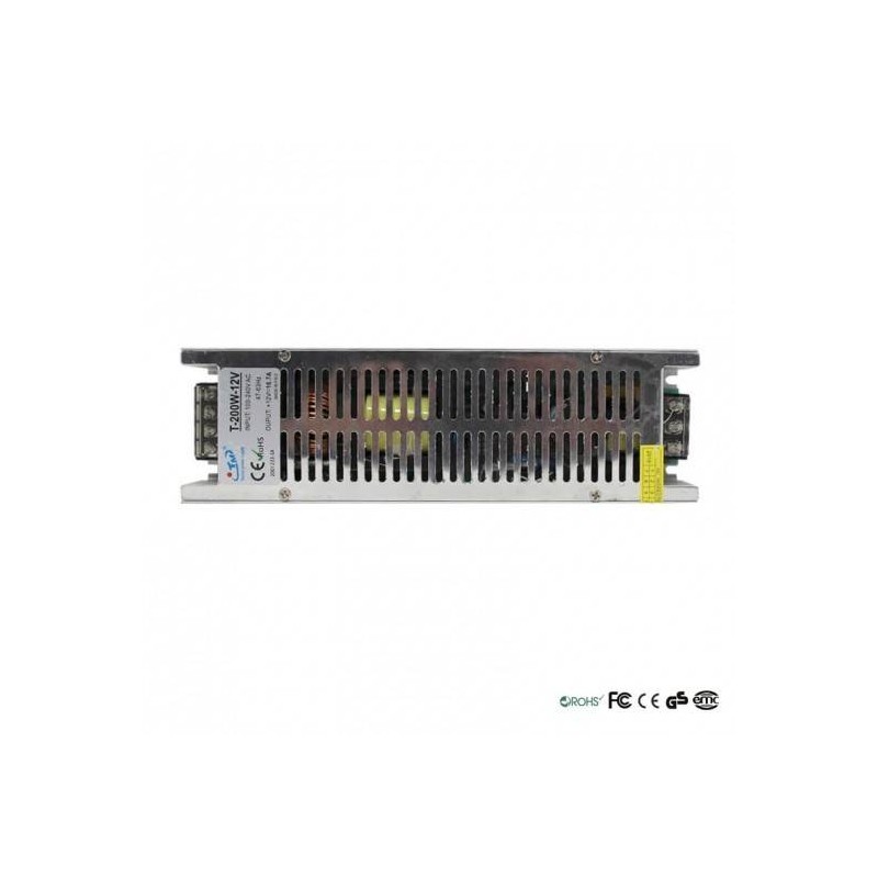Fuente Alimentación 12V 200W Aluminio IP20 Premium LED - 9