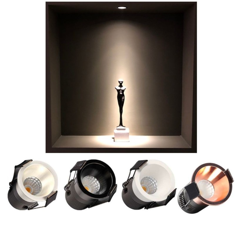 Spot LED encastrable mini 5W CCT 24° UGR11 GOLD ROSE