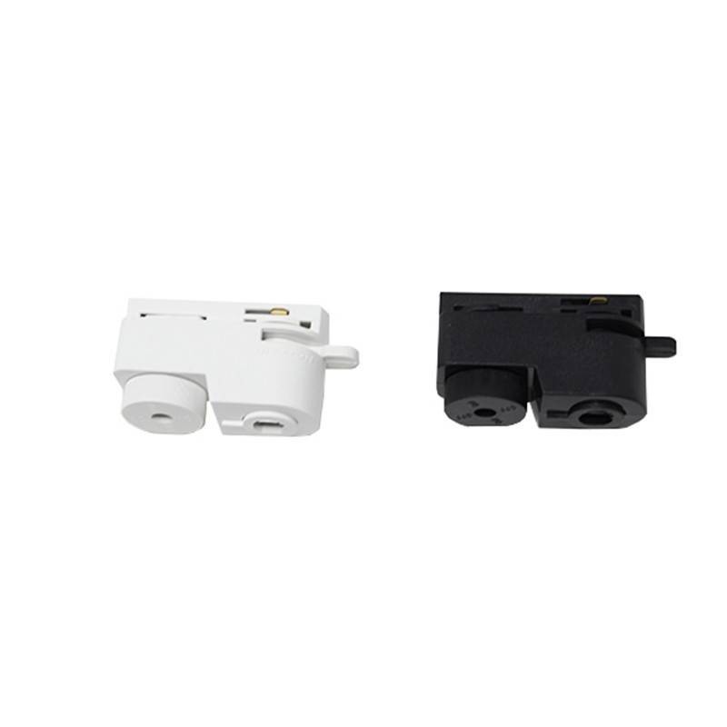 Conector adaptador a carril monofásico para luminarias
