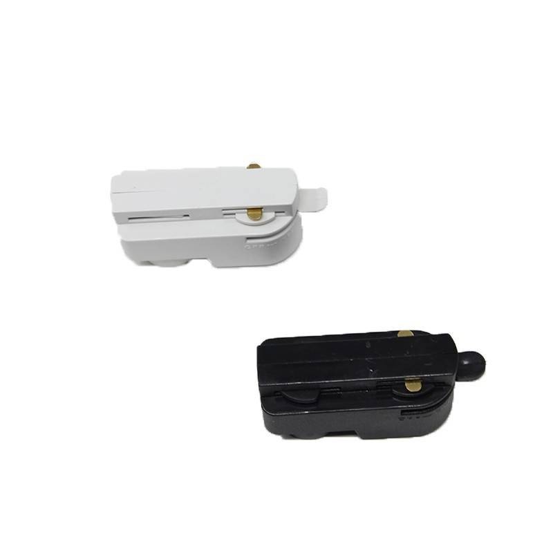 Conector adaptador a carril monofásico para luminarias
