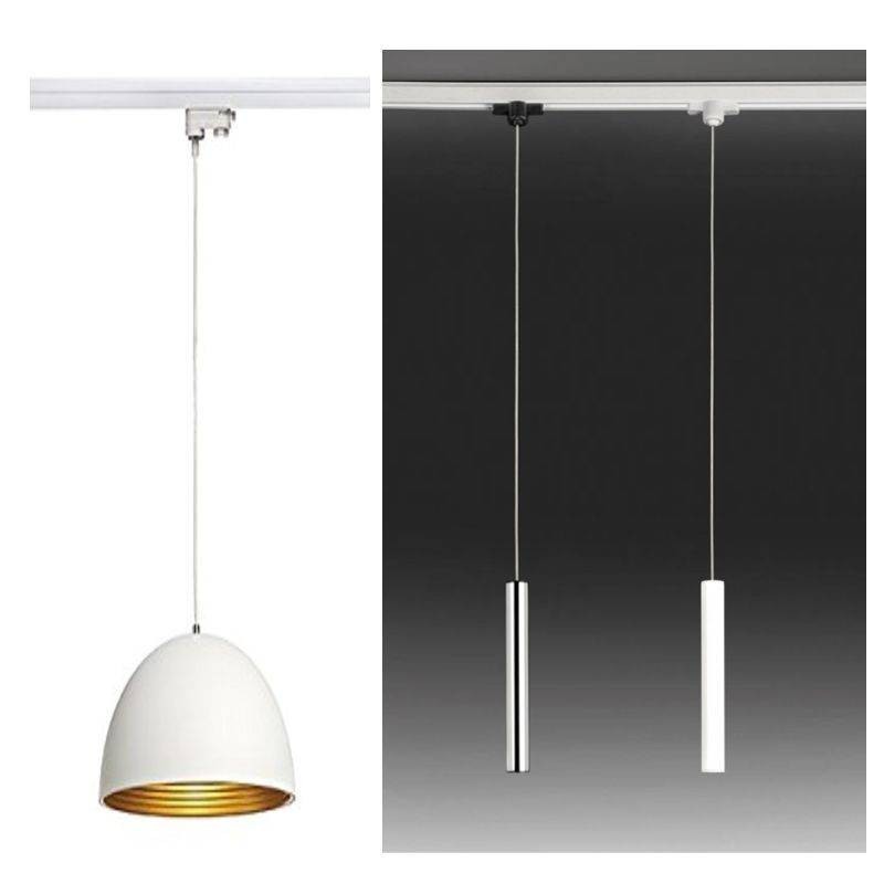 Conector adaptador a carril monofásico para luminarias