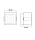 Spot encastrable LED V2.0 carré 5 à 12W CCT Sélectionnable UGR11 1200Lm