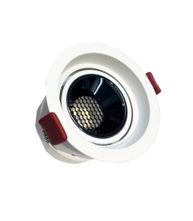 Foco downlight LED 5W-8W-12W Blanco circular empotrable CCT UGR11 1200Lm