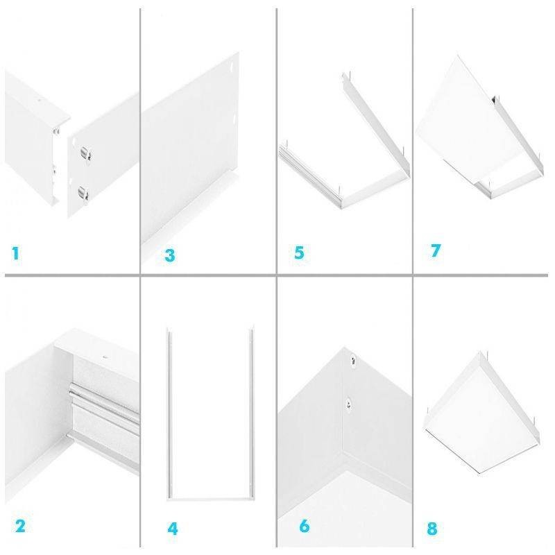 Kit de superficie para panel LED 60x30 blanco Premium LED - 5