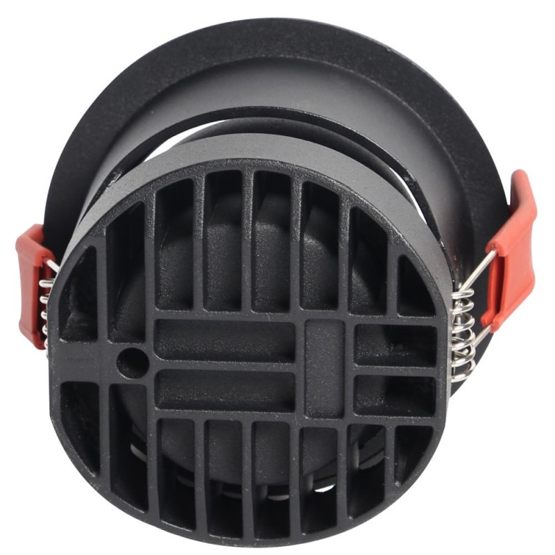 5 to 12W Black Recessed Selectable CCT LED Spotlight 40º UGR11 1200Lm