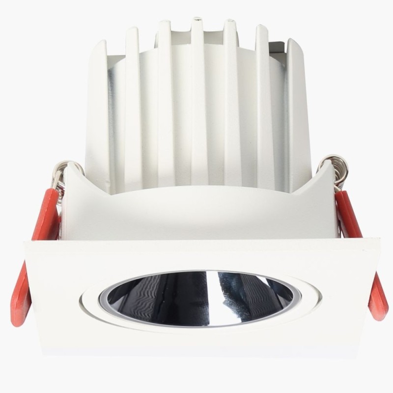 Foco empotrable LED cuadrado 5 a 12W Blanco CCT Seleccionable UGR11 1200Lm