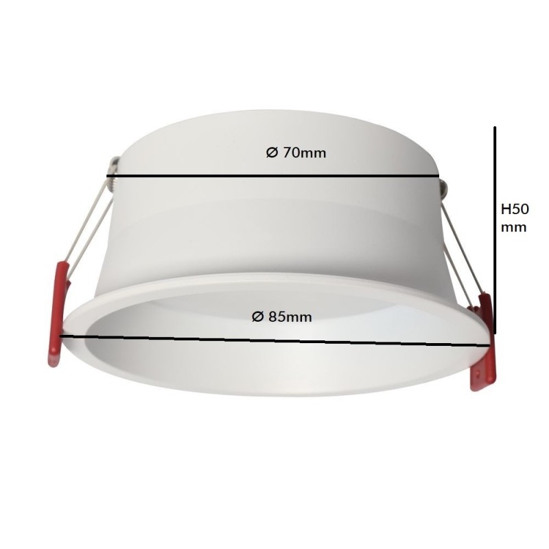 8W Recessed Selectable CCT LED Spotlight OSRAM Chip IP54 880Lm
