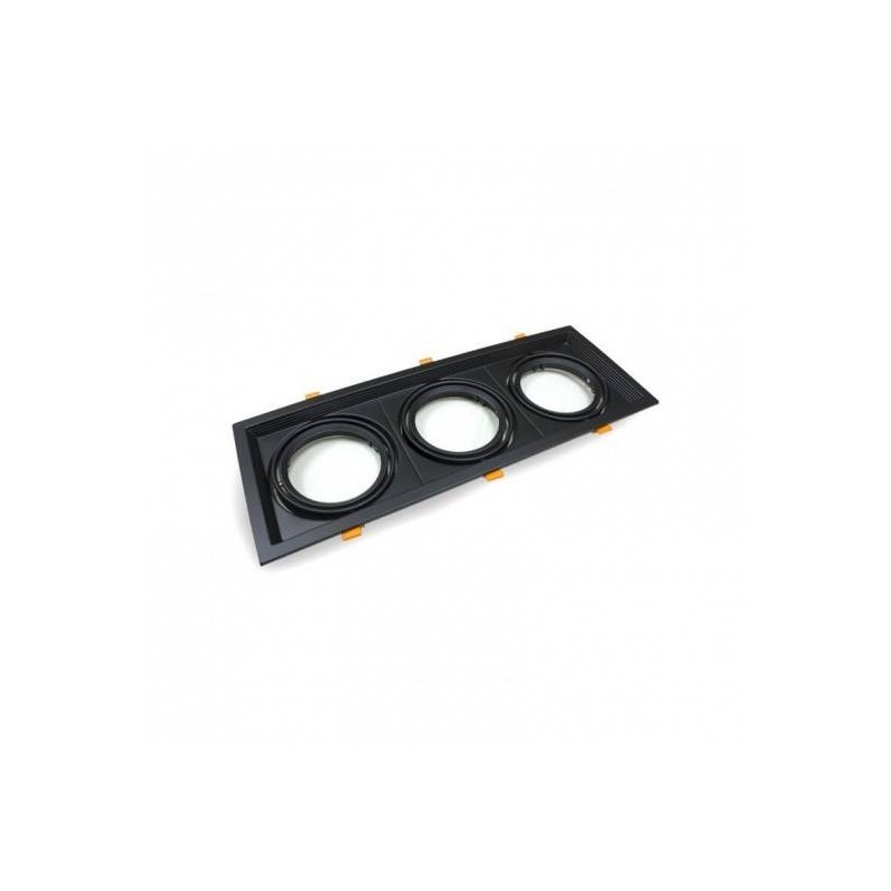 Marco NEGRO triple orientable para AR111