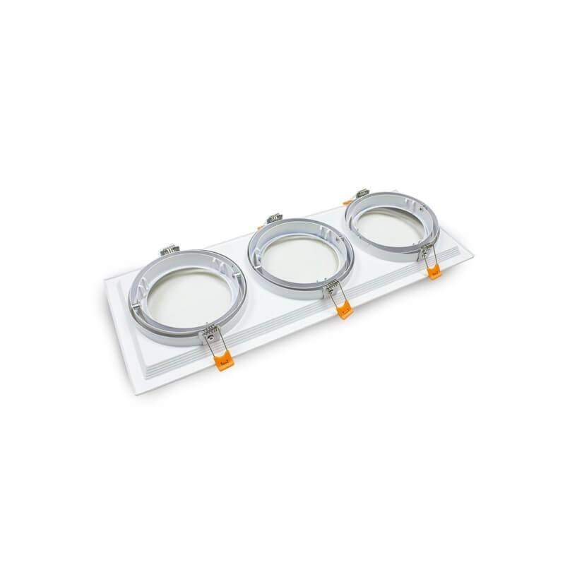 Marco BLANCO triple orientable para AR111 Premium LED - 2