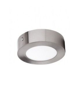 Plafonnier LED 8W puce nickel satiné circulaire OSRAM CCT 880Lm