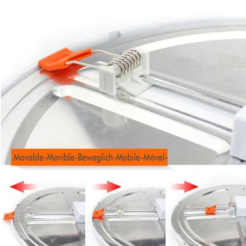 Placa downlight LED slim circular 20W diámetro ajustable Premium LED - 2