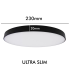 24W Surface Black LED Ceiling Light OSRAM chip 2640Lm IP44