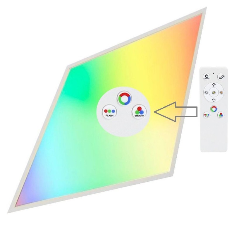 Panel LED SMART WIFI RGB+CCT 60x60cm 40W 4000Lm