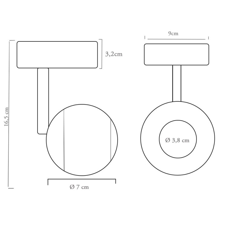Aplique de techo LED 5W-8W-12W CCT CRI+93 UGR13 Chip Bridgelux 1200Lm