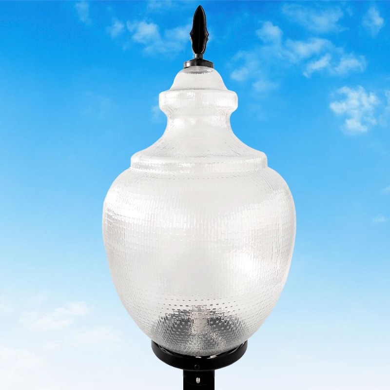 Lampadaire VERSALLES transparent pour lampe LED E27