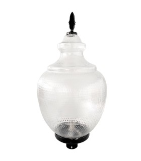 Lampadaire VERSALLES transparent pour lampe LED E27