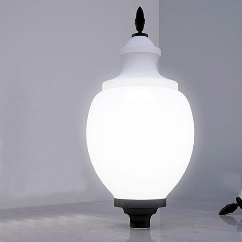 Lampadaire opale GRAN VIA pour lampe LED E27