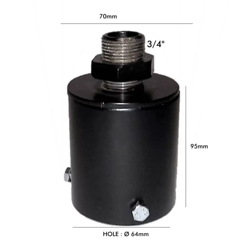 Support d’accouplement pour colonne de lampadaire LED