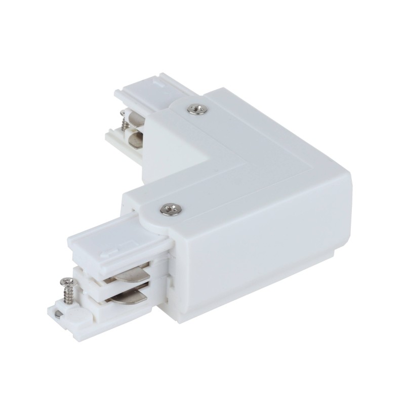 Unión derecha en L para carril trifásico