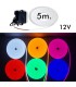 Néon LED Flex VERT 12V 8W/m 6mm - Rouleau 5 mètres