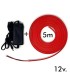 Neón LED flexible ROJO 12V 8W/m 6mm - Rollo 5 metros