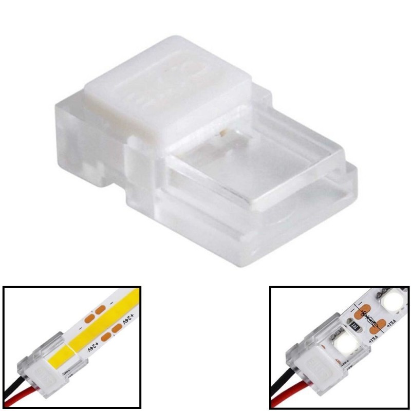 Connettore Start per strisce LED COB/SMD 8mm IP20
