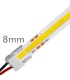 Conector para tiras LED COB / SMD 8mm IP20