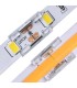 Conector transparente para unión de Tiras LED COB / SMD IP20