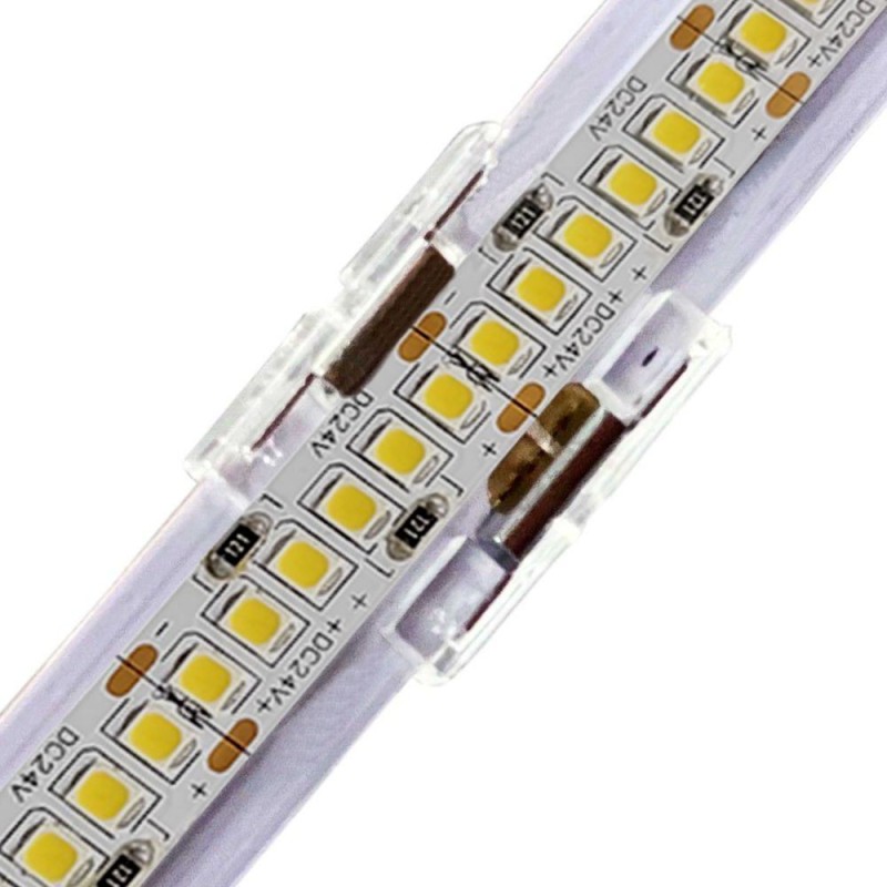 Connettore trasparente per unire Strisce LED COB/SMD 10mm IP20