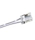 Connettore trasparente con cavo per strisce LED COB/SMD 10mm IP20