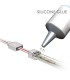 Kit di montaggio con silicone, connettore e tappo per strisce LED 230V 10mm