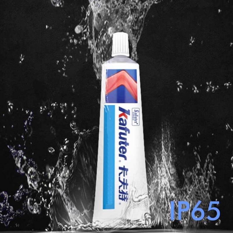 Pegamento de silicona KAFUTER 45gr. para tiras LED y componentes electrónicos IP65